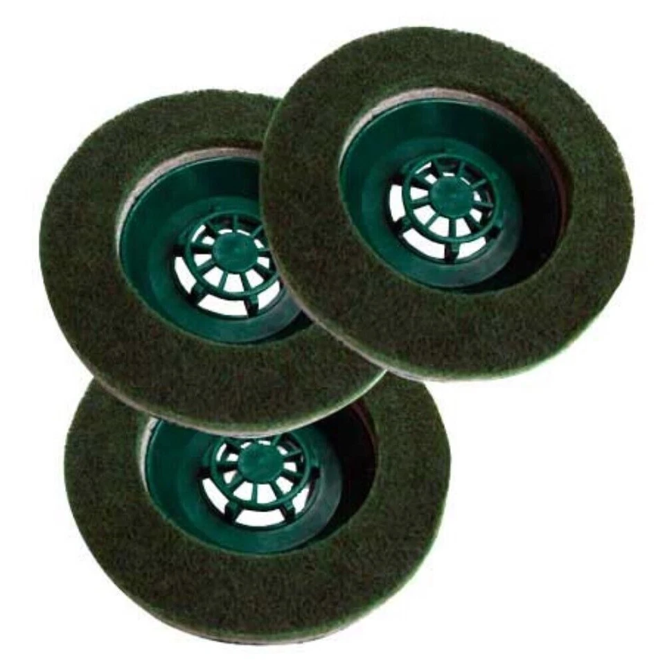 VORWERK FOLLETTO TRIS SPAZZOLE PAD RUVIDO PER LUCIDATRICE FOLLETTO PULILUX PL 510 511 512 VORWERK