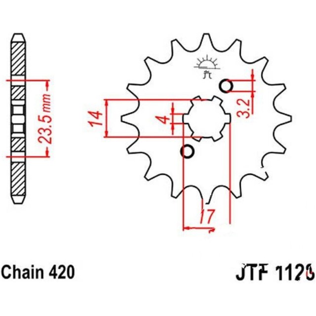 JT Sprockets Ritzel 11 Zähne Teilung 420 F112811 for sale online eBay
