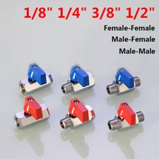 Mini Lever Ball Valve Electroplated Brass Male/Female Thraed 1/8" 1/4" 3/8" 1/2"