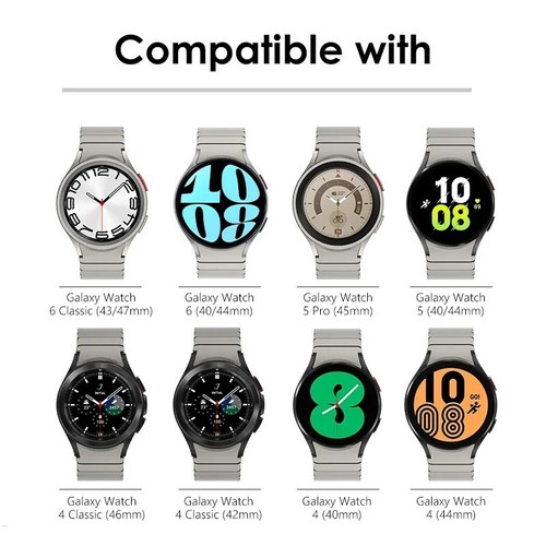 No Gaps Strap for Samsung Galaxy Watch 4 5 6 Band 5Pro 45mm Silicone Bracelet - 第 2/11 張圖片