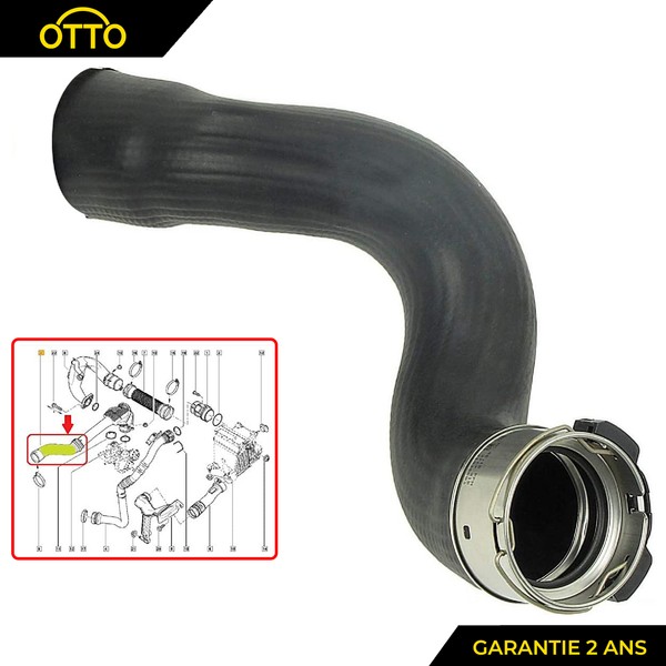 Turbo Schlauch LadeluftküHler Vorbereitet FüR Kangoo 1,5L 1.5 DCI 144608356R-image
