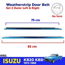 For Isuzu KB20 KBD Holden 1972-80 Outer Weatherstrip Door Belt Long LH+RH G09