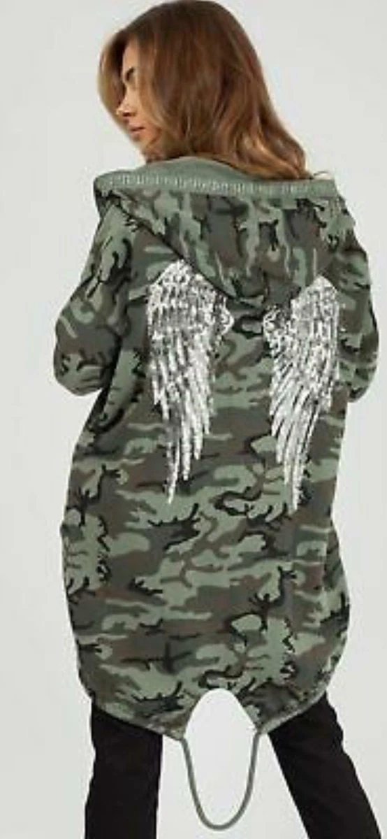 Parka coat with angel wings sale