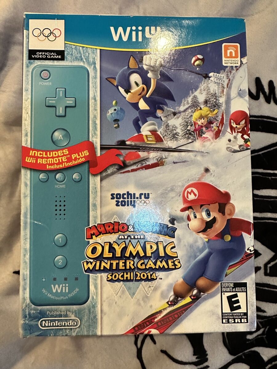 NEW Mario & Sonic at the Sochi 2014 Olympic Games (Nintendo Wii U 2013) w  Remote 45496903275