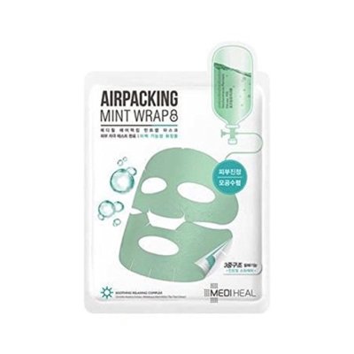 MEDIHEAL Airpacking Mint Wrap Face Mask Sheet 18ml x 10ea
