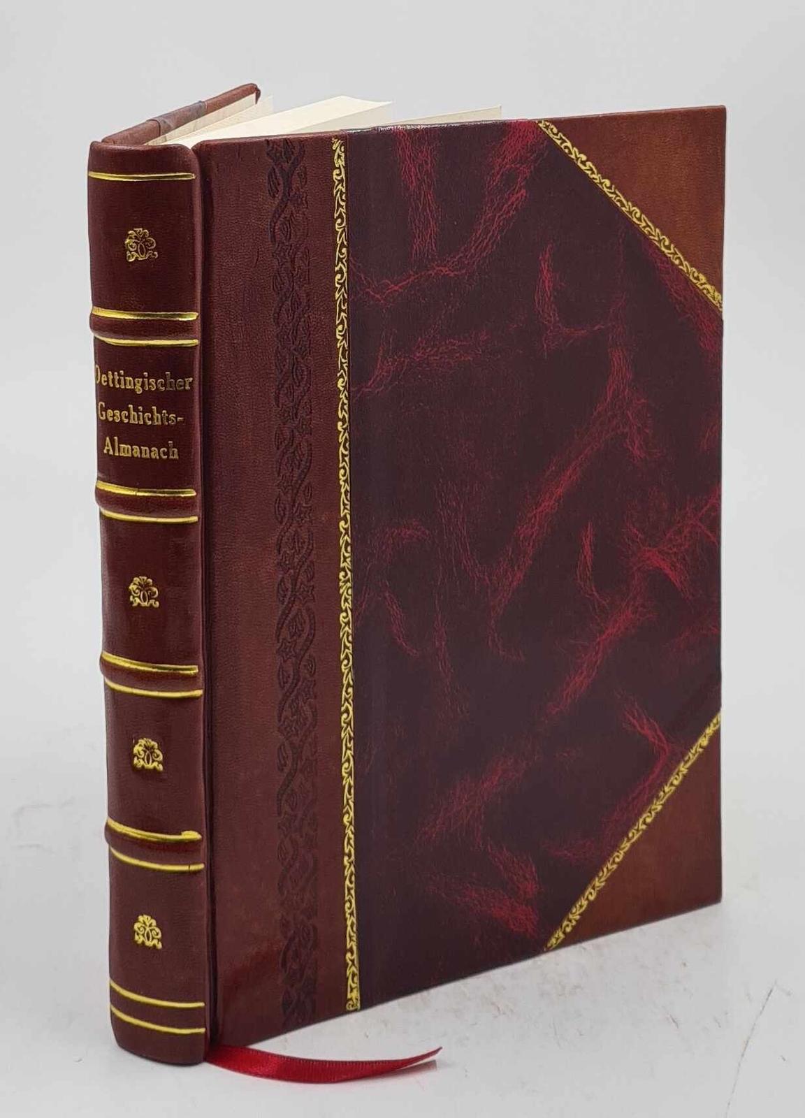 Oettingischer Geschichts-Almanach 1783 Leather Bound by Georg Jakob Sch?Blen