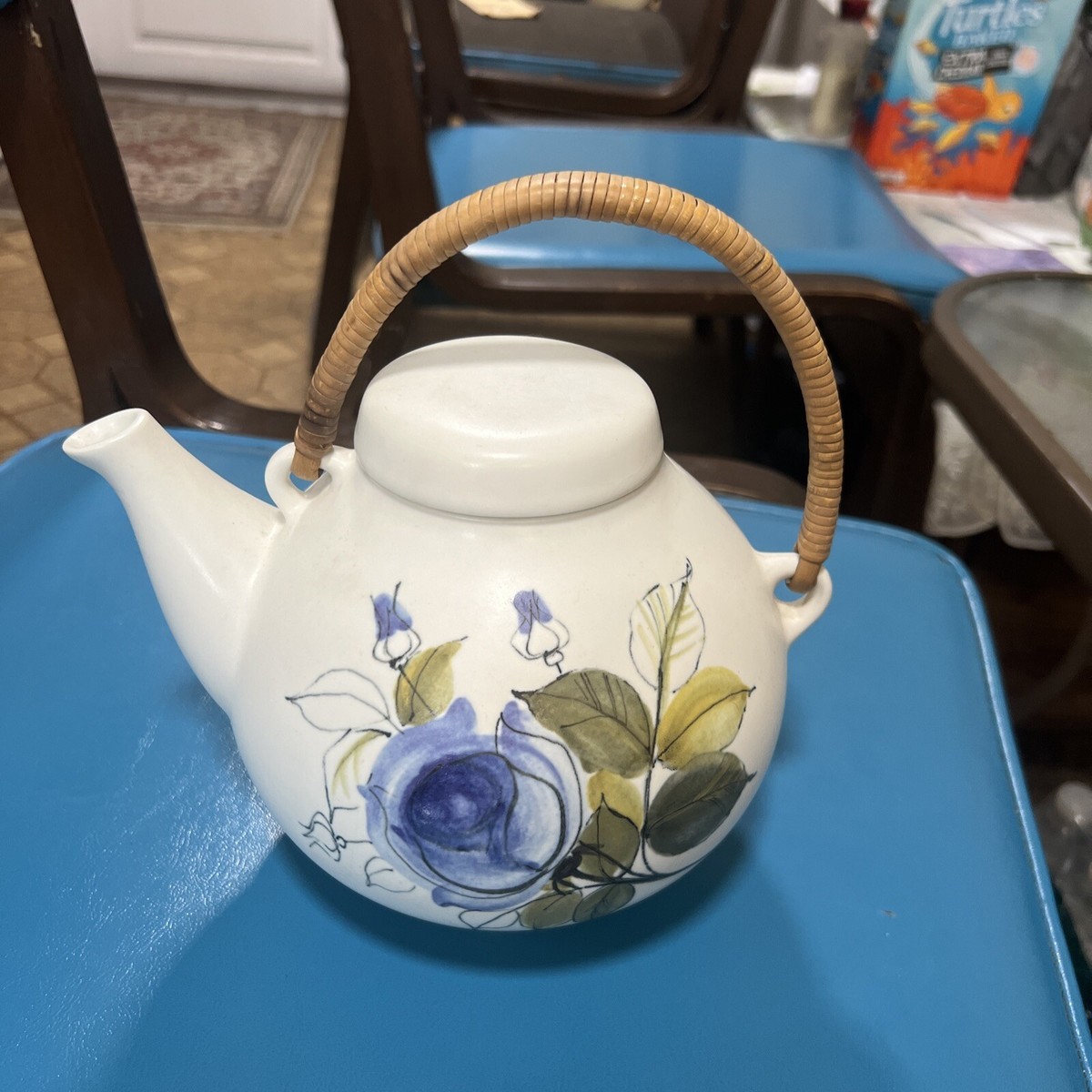 ARABIA FINLAND 青い家の置物 ARABIA FINLAND 青い家の置物