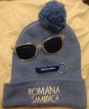 Romana Sambuca Lot - Knit Winter Hat, Key Chain - Bottle Opener, Sunglasses..NEW