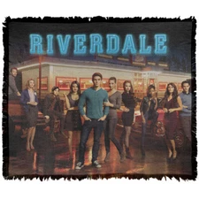 Riverdale Blanket, 50"x60" Up at Pops Woven Cotton Blend Throw