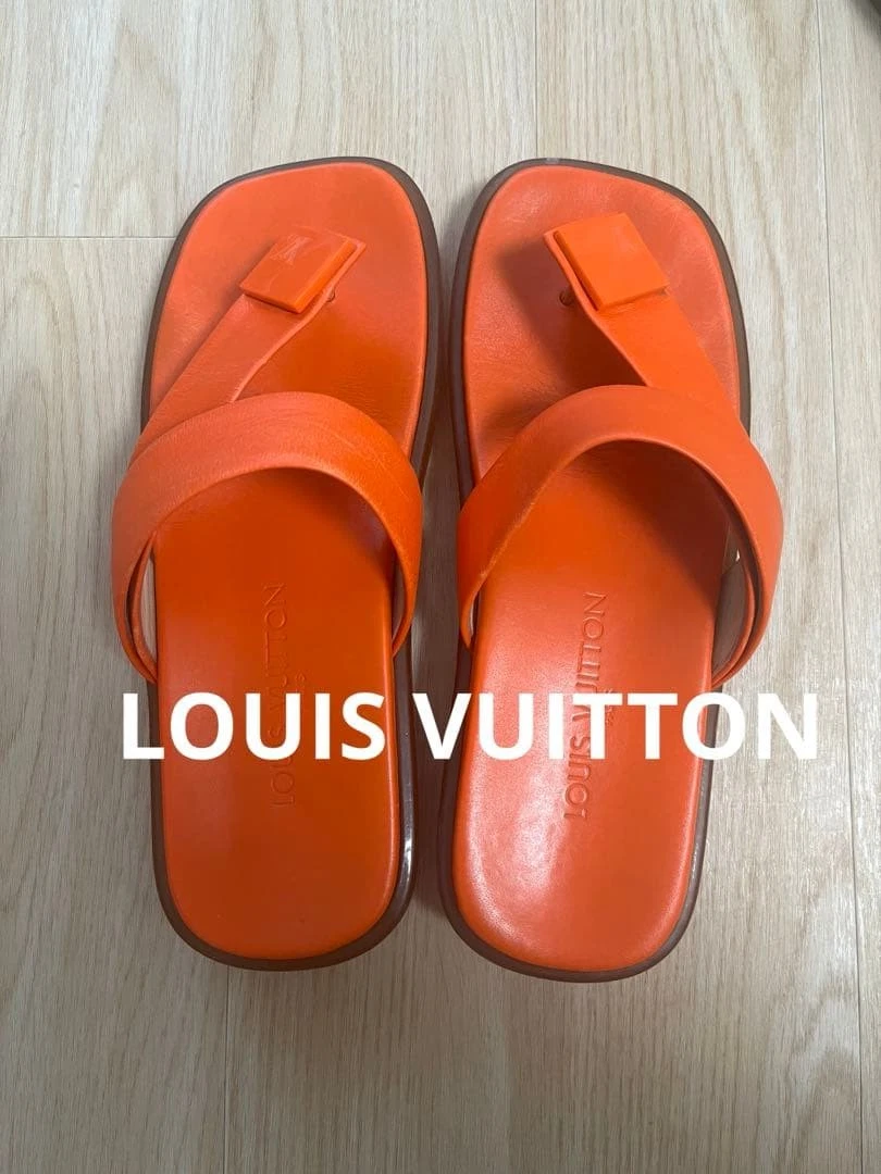 LOUIS VUTTON サンダル Louis Vuitton Women's Flip Flop Upper Leather Sandals for sale | eBay