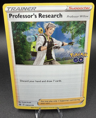 Professor's Research SWSH178 Pokémon GO Black Star Promos Holo Pokémon 2022 NM