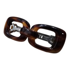 VTG MADE IN FRANCE FAUX TORTOISE SHELL LUCITE HAIR BARRETTE