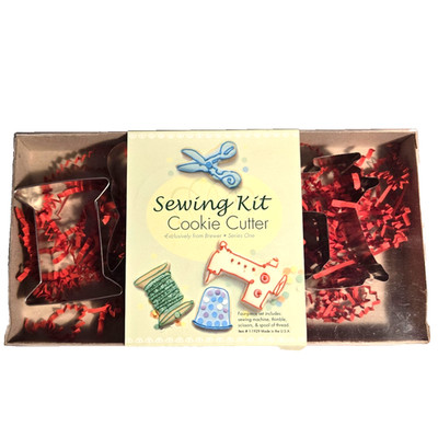 Brewer Series One Sewing Kit Cookie Cutters Thread Thimble Scissors Machine
