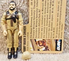 Complete Really Nice Vintage 1984 GI Joe Tan Clutch Vamp Driver v2 With Filecard