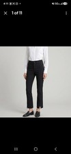 AYR the Sizzle Split cuff stretch pants in black size 4