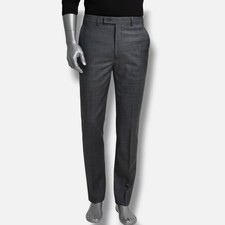 Calvin Klein Men's Gray Slim-Fit Wool Blend Stretch Suit Pants Size 40W 32L