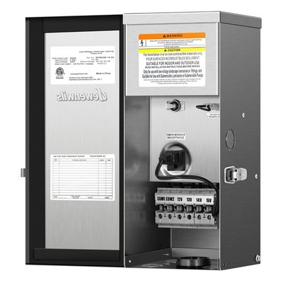 Low Voltage Landscape Lighting Transformer 120V to 12V/13V/14V/15V AC 300W