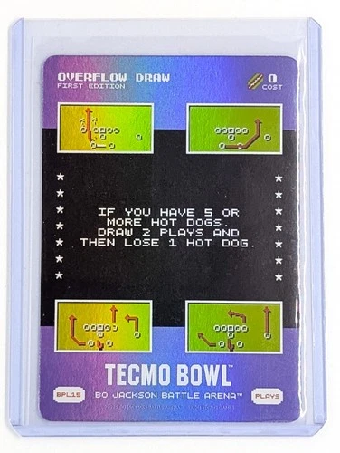 Bo Jackson Battle Arena TECMO BOWL Battlefoil Overflow Draw #BPL15 Plays - SSP