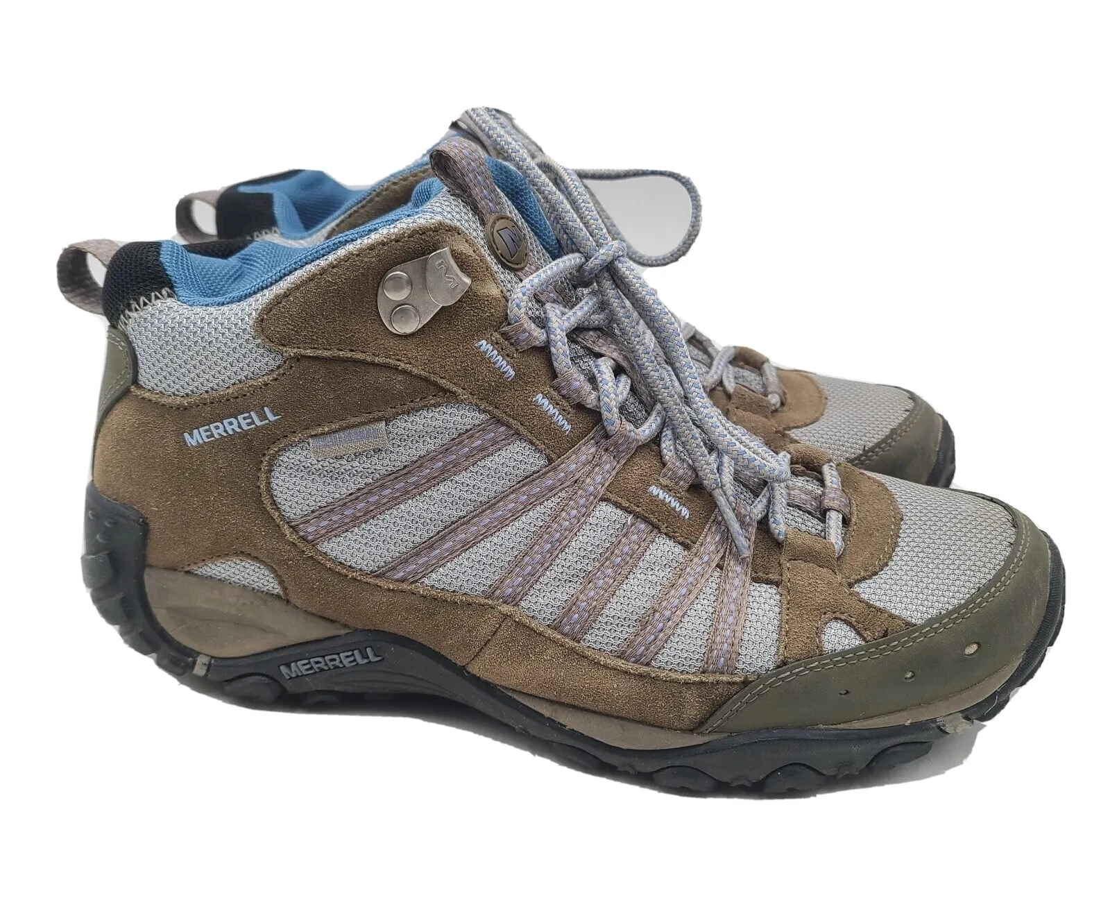 Merrell Brindle Hiking Boots Women's 9.5 Blue J062934 Camping Hiking Trail