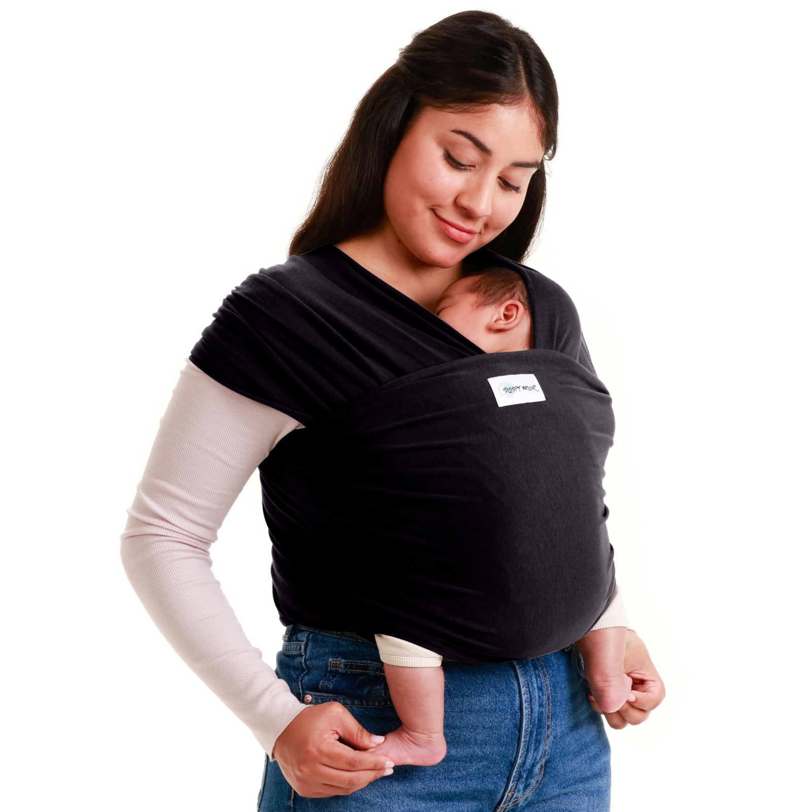 Sleepy Wrap Baby Carrier Newborn to Toddler (7-35 lbs/3-15 kg) Hands Free & Hip
