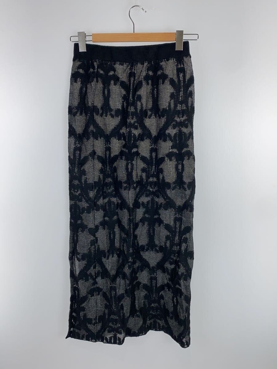 AMERI Long Skirt, Size S, Polyester, Black, 02251… - image 2