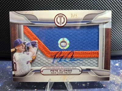 Pete Alonso 3/5 Prime Patch Autogramm Relic Topps #PPA-PA, New York Mets, MLB