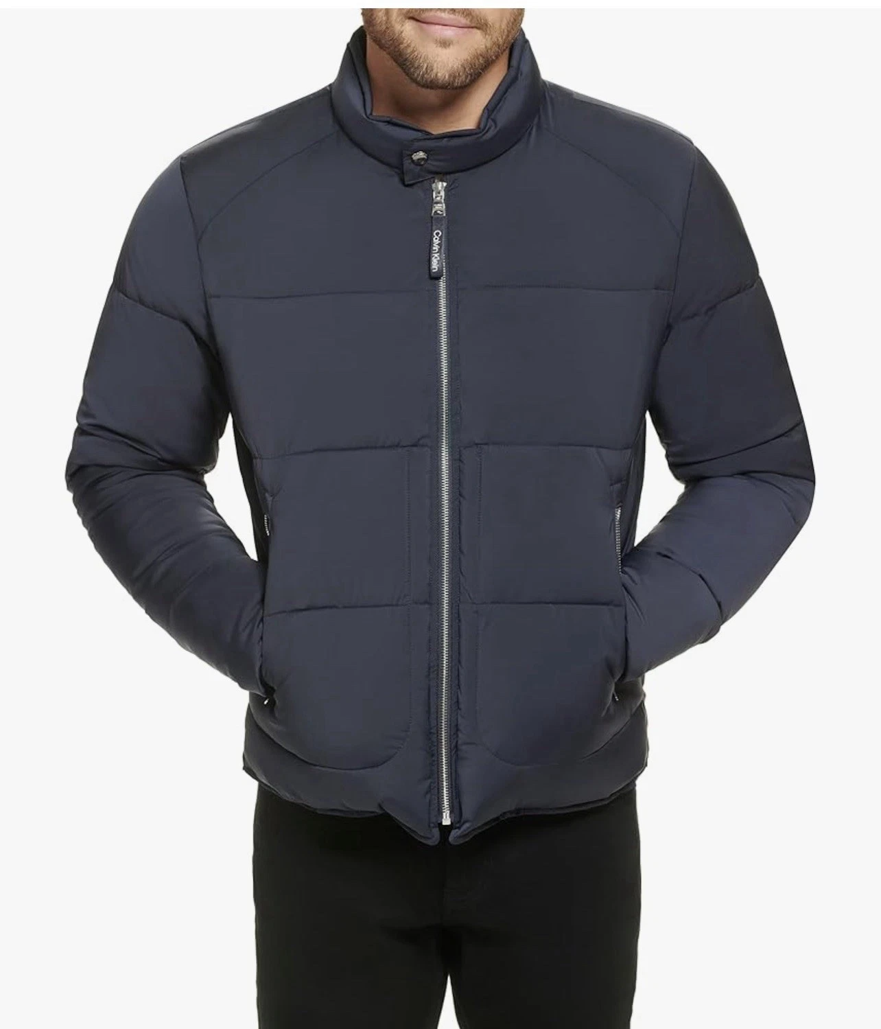 NEW Calvin Klein Men's Essential Water Resistant Stretch Windbreaker Jacket