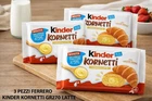 3 packs Kinder Kornetti Milk Cream 270g Ferrero Breakfast