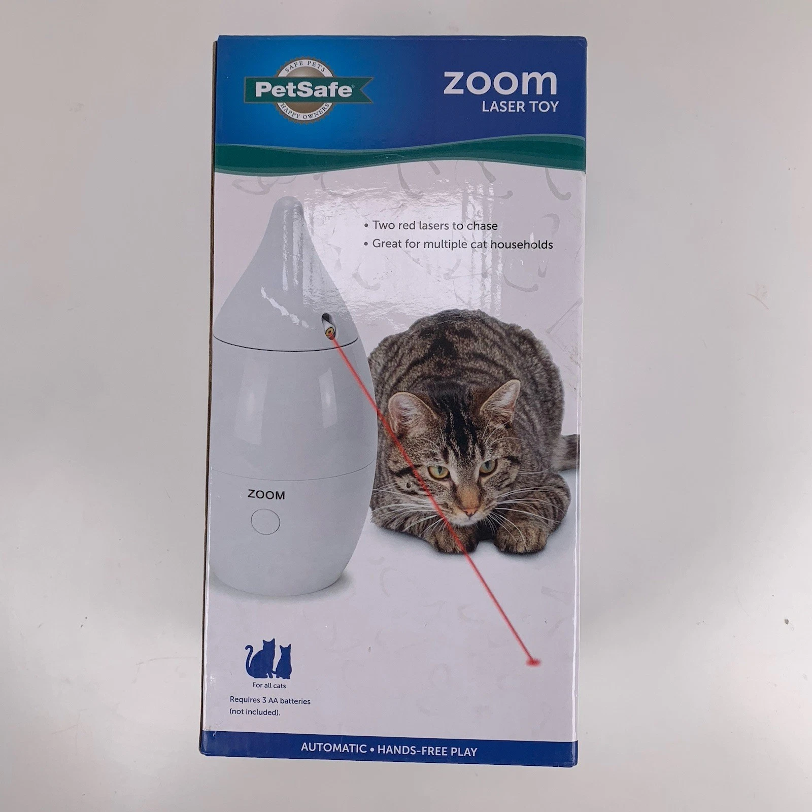 PetSafe ZOOM Rotating Interactive Laser Cat Toy- Auto shut-off PTY00-16494