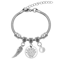 Memorial Bracelets for Women Loss of Mom Sympathy Gift for Loss of Mom Dad Brace