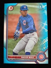 2022 Bowman Draft NAZIER MULE 1st Rookie #BD-77 SKY BLUE #/499 Chicago Cubs RC