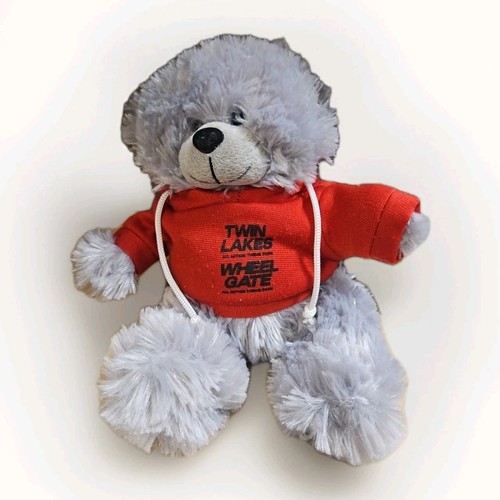 Twin Lakss & Wheel Gate Freizeitpark Bär Plüsch rot Hoodie