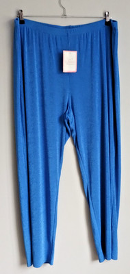 JULIPA cornflower blue elastic waist slinky jersey trousers size 26 W44/L29 BNWT