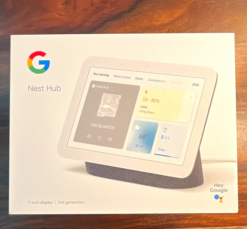 Google Nest Hub 2nd Gen 7" Smart Display, Wi-Fi/Bluetooth/Thread GA01892-US