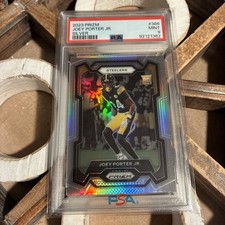 2023 Prizm Football Joey Porter Jr Silver Steelers PSA 9 Mint Rookie Penn State