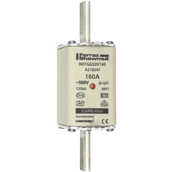 Mersen 1B169.000000 Nh-Sicherung SicherungsgrößE = 1 160 A 500 V 1 St.-image