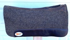 FAST BACK Contoured Wool Felt Roper / Performance Horse Saddle Pad CONFORMING