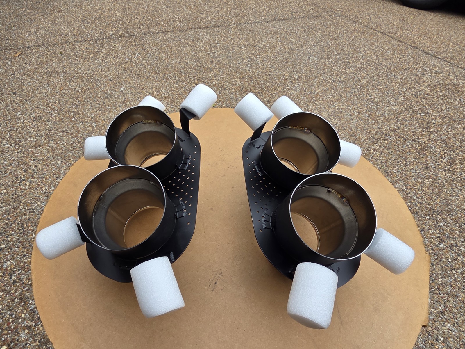 IPE FERRARI 812 SUPERFAST & GTS CHROMED  LEFT (D) & RIGHT (P) EXHAUST TIPS