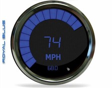 Intellitronix Ms9222b Led Digitalbargraph Memory Speedometer 3-38 Chrome Blue
