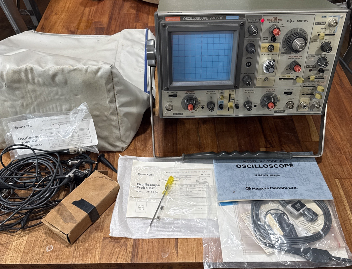 Hitachi Oscilloscope V-1050f 100mhz Dual Trace 2 Channel for sale