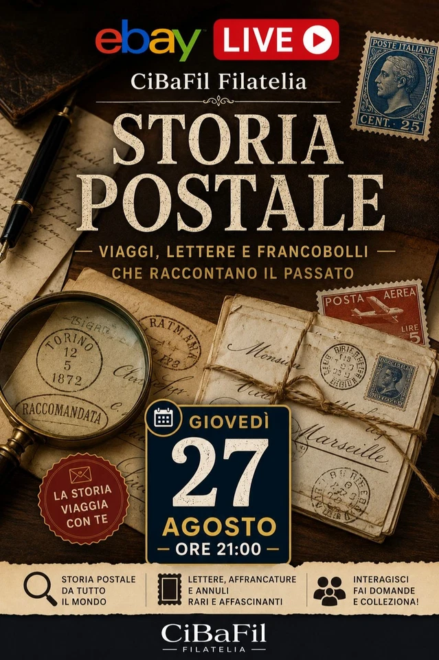 📬 CiBaFil LIVE | Speciale Storia Postale