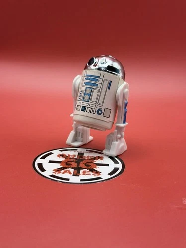 Vintage Star Wars R2-D2 Action Figure · TAIWAN · Mid-Blue Solid Dome · Clicks