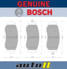 Bosch Front Brake Pads for Subaru Outback  2.5L Petrol EJ25 (SOHC) 2006 - 2009