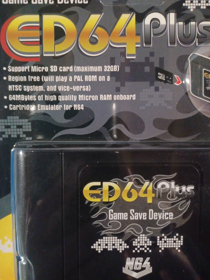 Cartucho ED64 Plus - Cartucho de expansión para consola Nintendo 64 (N64) - NUEVO - Imagen 2 de 3