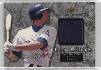 2003 Upper Deck Classic Portraits Stitches 59/99 Shawn Green #GP-SG Patch q3x