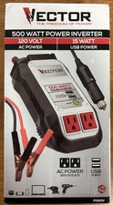 VECTOR500 Watt Power Inverter, Dual Power Inverter, Two USB Charging Ports