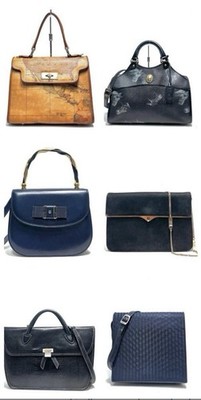 Restposten gemischtes Konvolut 6 Vintage Handtaschen gemischte Stile & Epochen