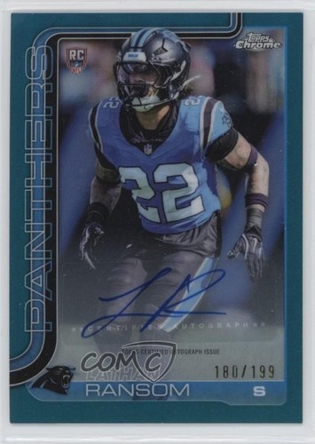 2025 Topps Chrome Lathan Ransom Aqua Refractor (RAW)