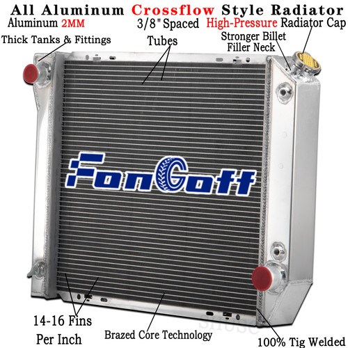 801 Ford Radiator Replacement 4 Rows Radiator For 1980-1984 Ford Bronco F-150 F-250 F-350 / 1980-1983 ...
