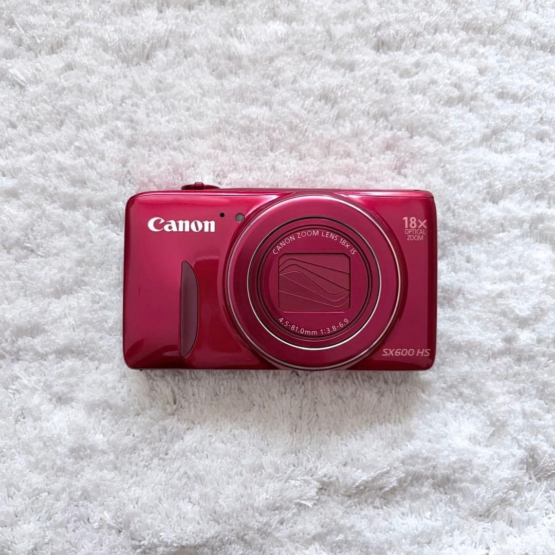 Canon Powershot SX600 HS Red 16.0MP 18x Zoom Digital Camera Red